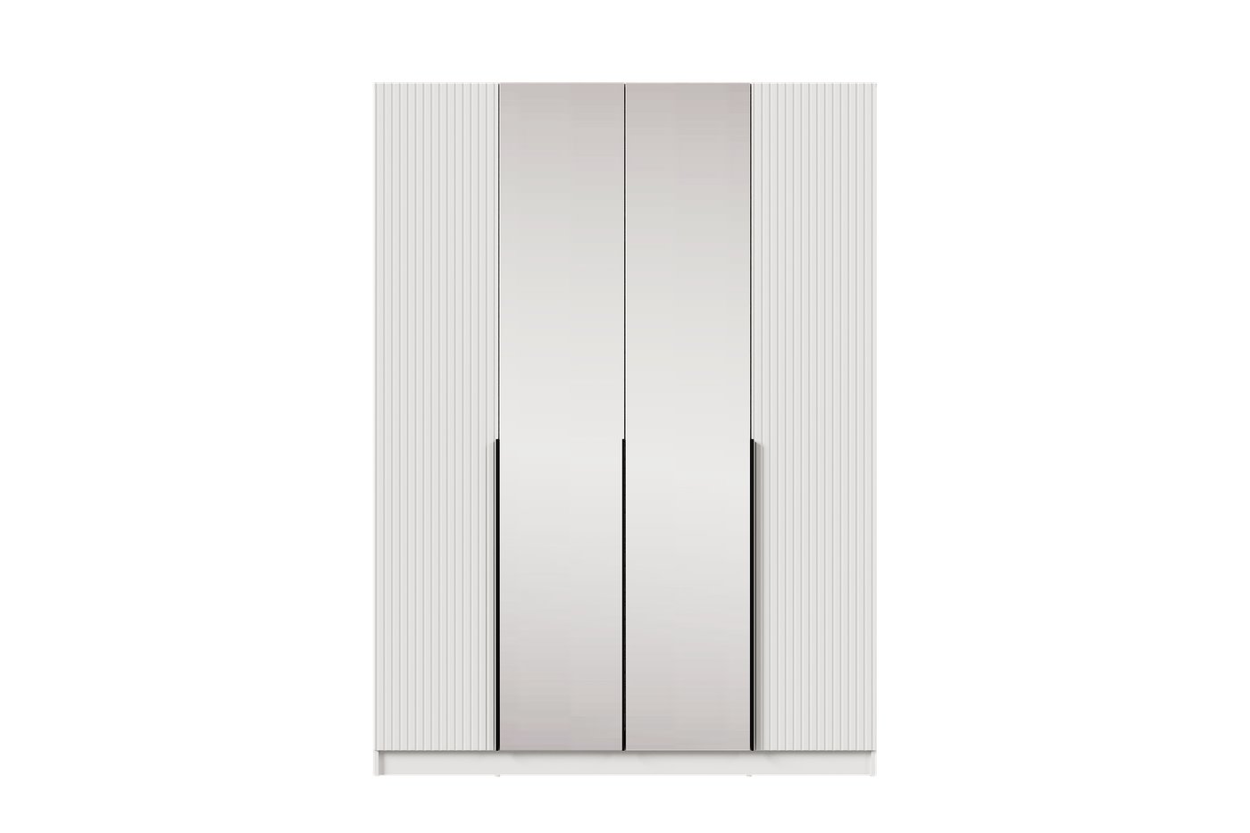 Шкаф распашной Black Red White SZF2D2L (белый/белый)