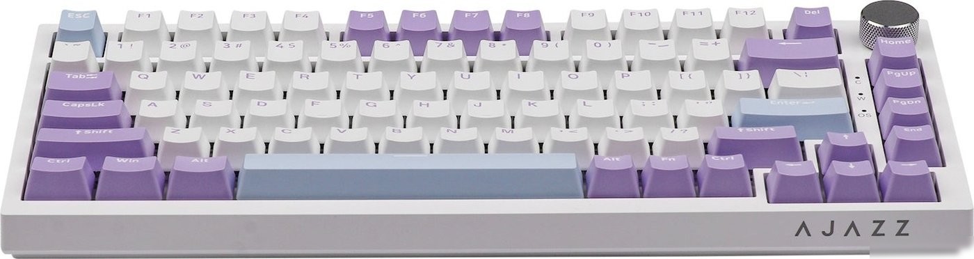 Клавиатура Ajazz AK820 (белый/фиолетовый, Ajazz Sea Salt)