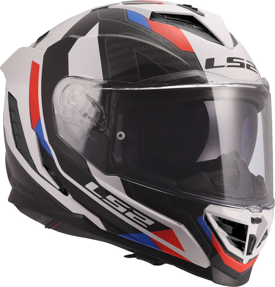 Мотошлем LS2 FF818 Storm III Sporty (M, белый/синий/красный)