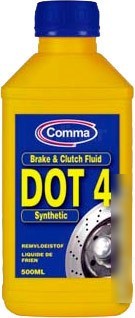 Тормозная жидкость Comma DOT4 0.5л Тормозная жидкость Comma DOT4 0.5л