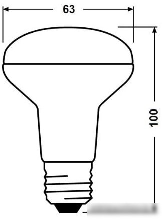Светодиодная лампа Osram LV R60 8 SW/830 230V E27 10X1 RU