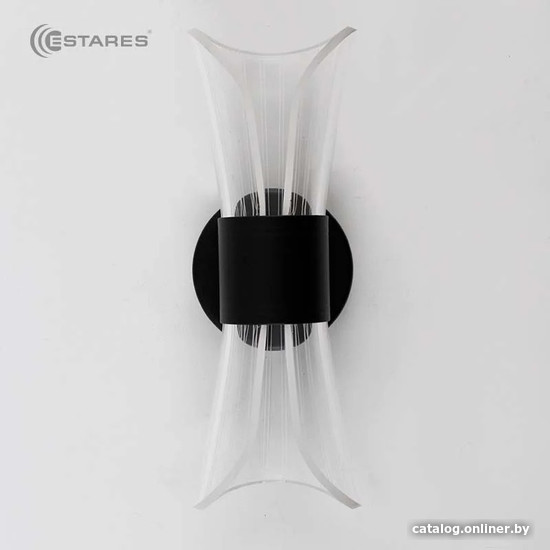 Бра Estares Dio 12W 2Y-ON/OFF-230x80x85-BLACK/CLEAR-220-IP20