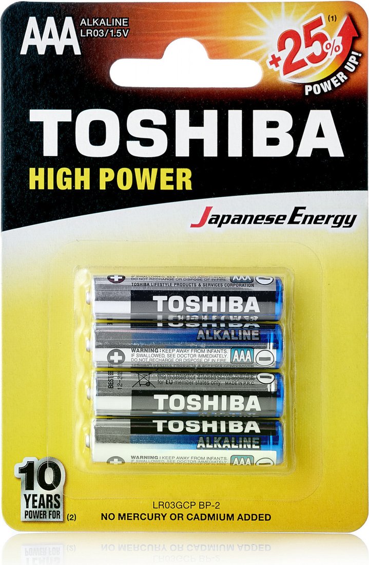 Батарейка Toshiba LR03 4BP (4 шт)