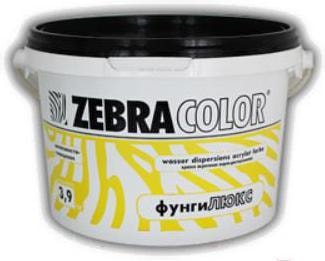 Краска Zebracolor Фунгилюкс 1.3кг (белый)