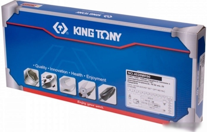 Набор головок слесарных King Tony 4028MR90