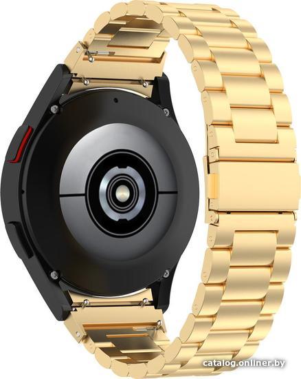 Браслет Rumi Heavy металлический для Samsung Galaxy Watch4/5 (20 мм, золотистый)