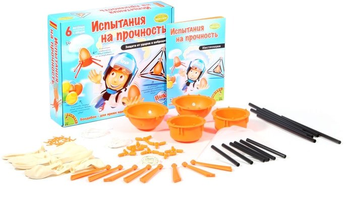 Набор для опытов Bondibon Науки с Буки Испытания на прочность (6 экспериментов) ВВ1026