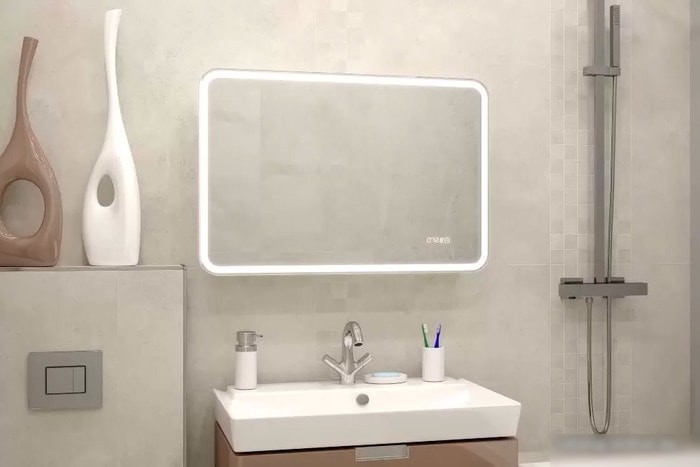Континент Шкаф с зеркалом Tokio 90x53