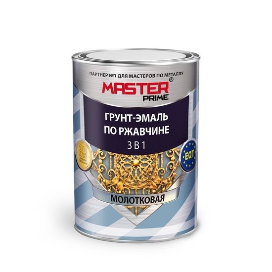 Грунт-эмаль Master Prime Молотковая 3 в 1 2 л (охра)