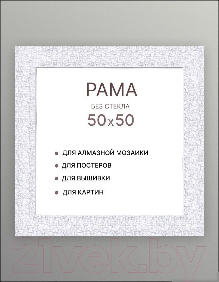 Фоторамка Декарт 50x50 8Л3500 (серебристый)