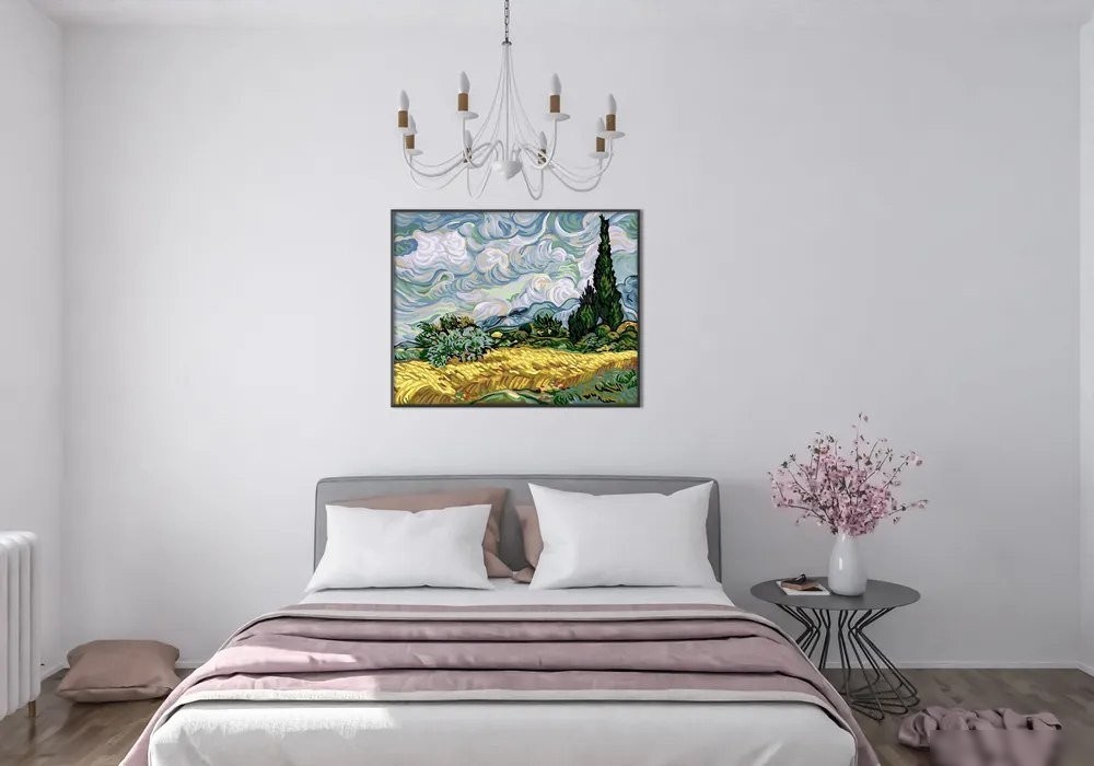 Картина по номерам PaintLine Ван Гог. Пшеничное поле с кипарисами PL-00089
