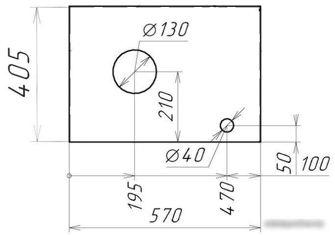 Grossman Столешница Флай-60 506002 (серый)
