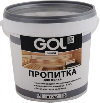 Пропитка GOL Sauna для полка 0.3 л
