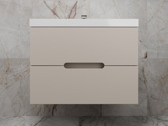 Symbolite Тумба под умывальник Матис 70 Classic 2 ящика (подвесная, крем)