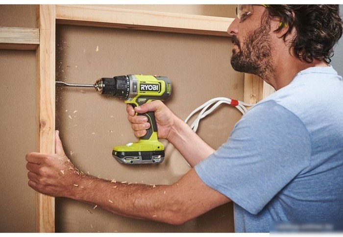 Ударная дрель-шуруповерт Ryobi RPD18-2C52S 5133005526 (с 2-мя АКБ 2 Ач+5 Ач, сумка)
