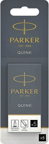 Чернила для перьевой ручки Parker Cartridge Quink 1950402 (черный)