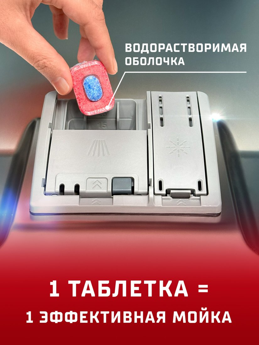 Таблетки для посудомоечной машины Somat All in 1 Extra Лимон (100 шт)