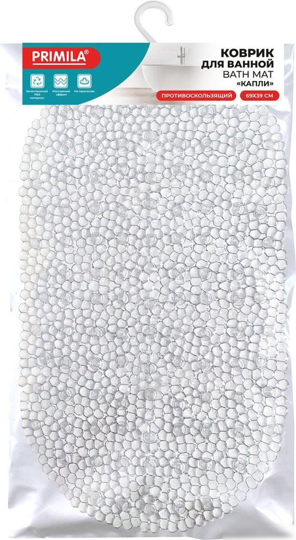 Коврик для ванной Primila 700375 (39x69, прозрачный)
