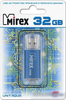 USB Flash Mirex UNIT AQUA 32GB (13600-FMUAQU32)
