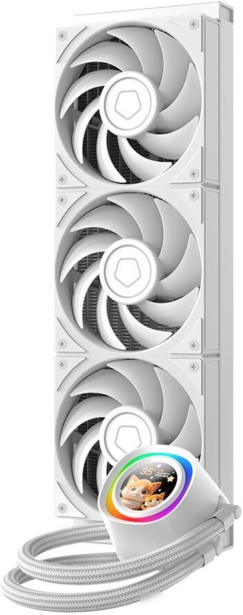 Система жидкостного охлаждения для процессора ID-Cooling FX360 LCD PE White