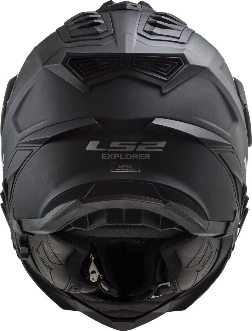 Мотошлем LS2 MX701 Explorer Solid (XL, черный матовый)