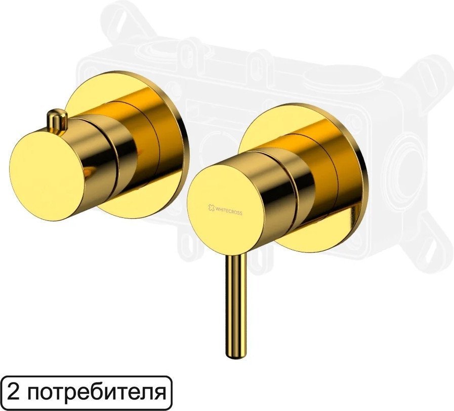Смеситель Whitecross Y1242GL (золото)