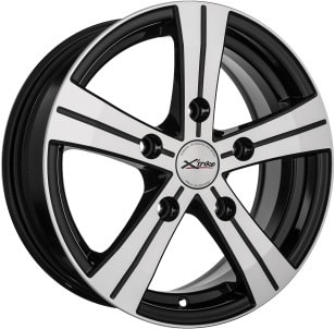 Литые диски X'trike X-121 15x6" 5x139.7мм DIA 98мм ET 40мм BK/FP