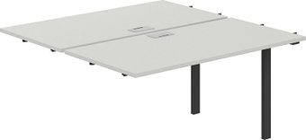 Офисный стол Norden 280х143.8х75 SG.215.SH.63.AN (антрацит/серый бархат)