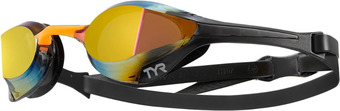 Очки для плавания TYR Tracer-X Elite Racing Mirrored LGTRXELM/756 (золотистый/оранжевый)