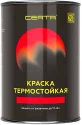 Краска Certa Термостойкая 9004 800С 0.8 кг (черный)