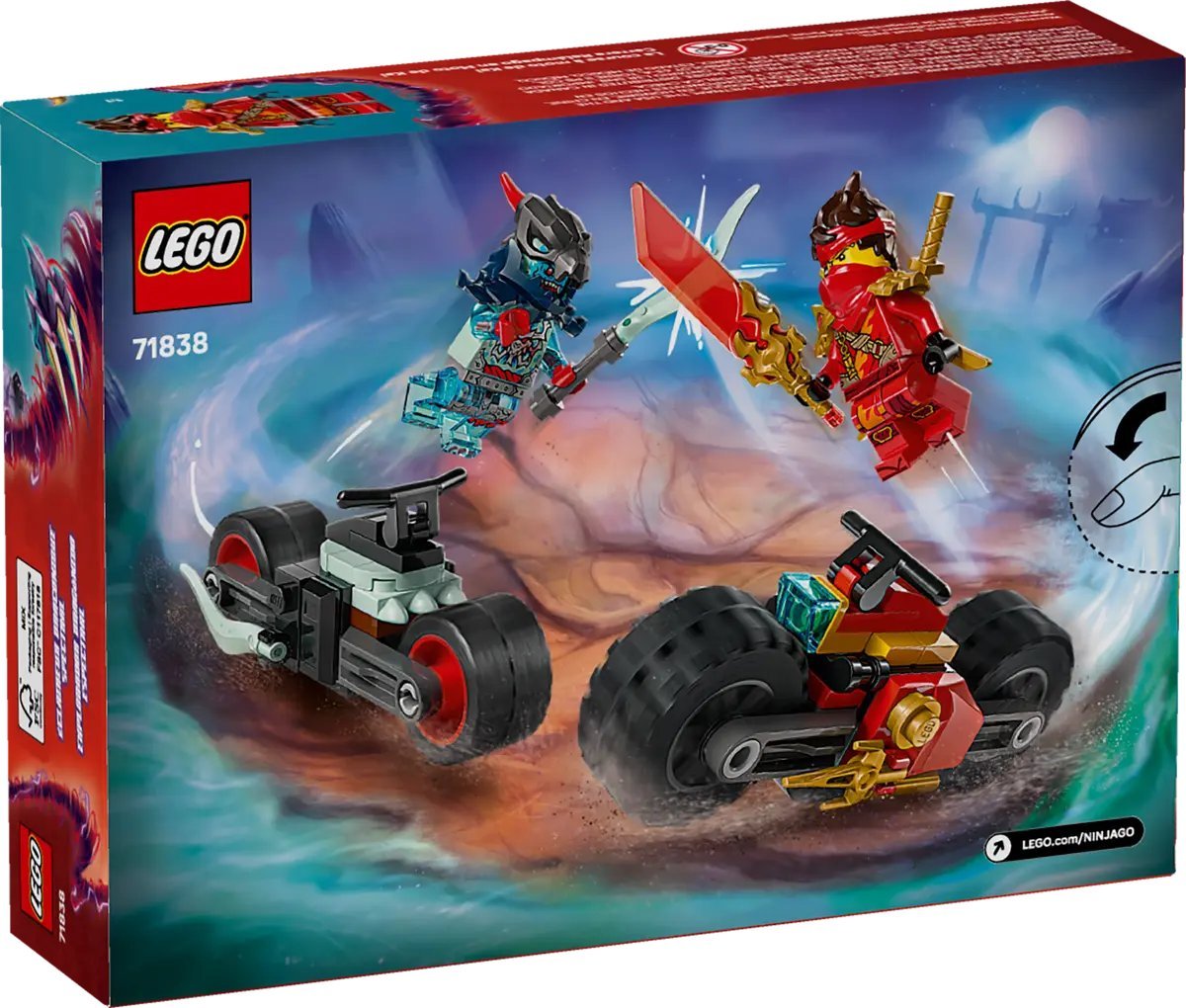 Конструктор LEGO Ninjago Скоростная гонка на мотоцикле Кая 71838