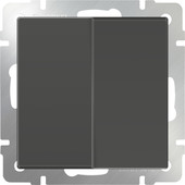 Выключатель проходной Werkel WL07-SW-2G-2W (серо-коричневый)