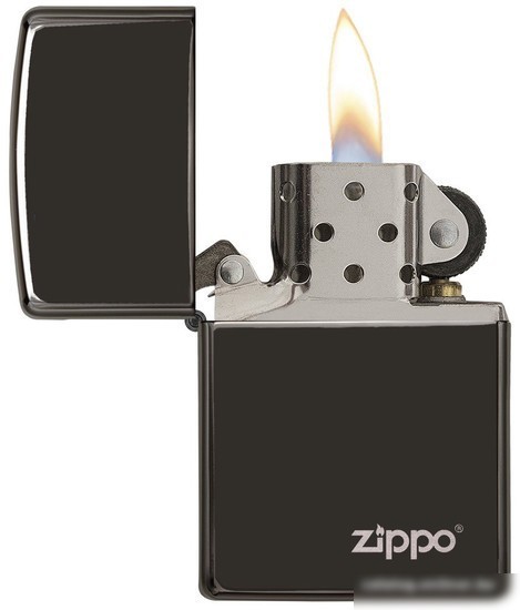 Зажигалка Zippo Ebony Zippo Logo [24756ZL-000003]