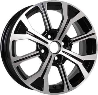 Литые диски K&K КС945 15x6" 4x100мм DIA 60.1мм ET 50мм Алмаз черный