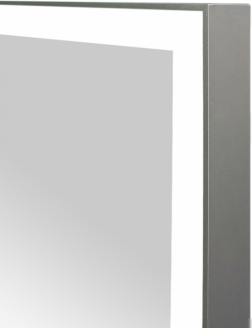Континент Зеркало Frame Silver Led 100x70