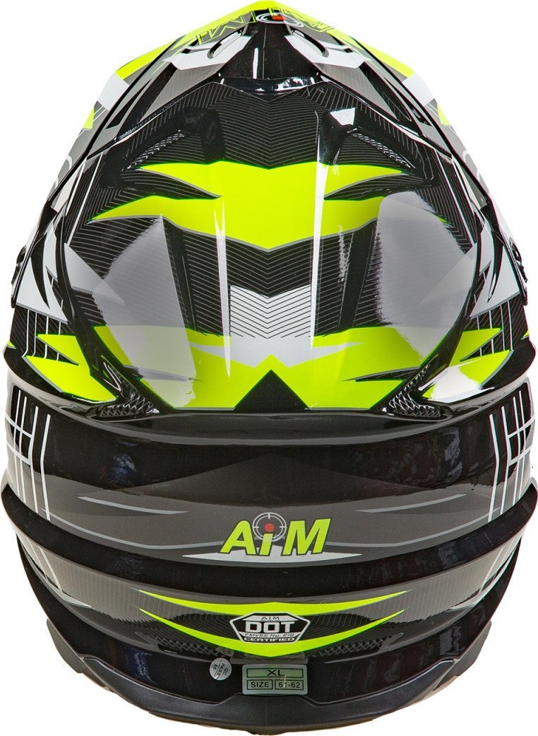 Мотошлем AIM JK803S 803-020-XXXL (XXXL, желтый/черный)