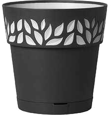 Вазон Stefanplast 94153 (графитовый/серый)