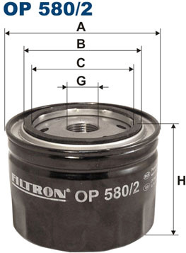 Масляный фильтр Filtron OP 580/2