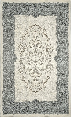 Ковер для жилой комнаты Bossan Rome 3281A-KGRI-BEJ 140x200