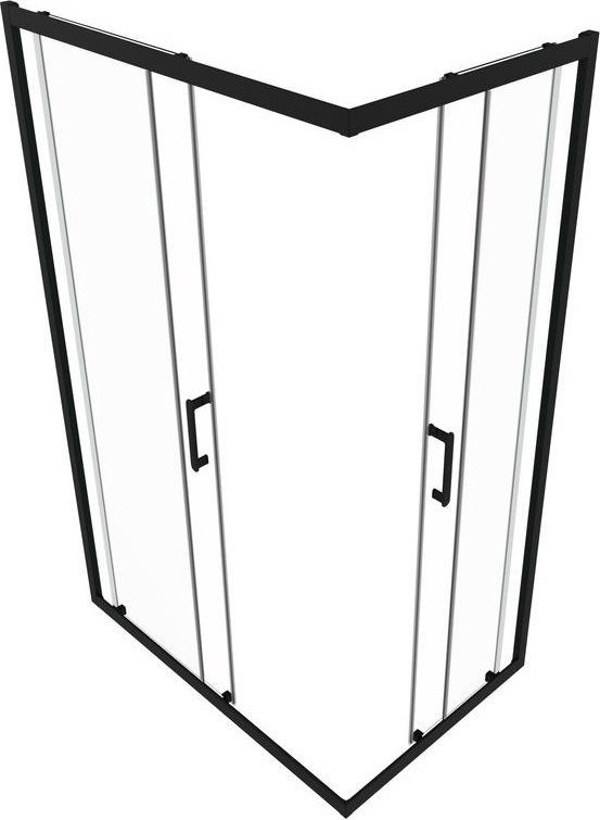 Душевой уголок Triton Фикс-Блэк 120x80 (без поддона)