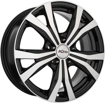 Литые диски X'trike X-119 16x6.5" 5x110мм DIA 65.1мм ET 37мм BK/FP