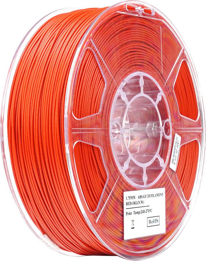 Пластик eSUN ABS-GF ABS-GF175R1TZ1 (1.75мм, 1кг, красный)