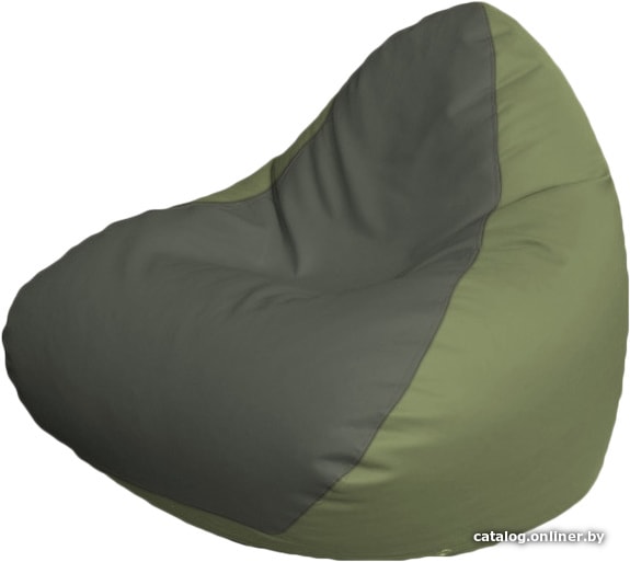 Кресло-мешок Flagman Relax Медиум Р2.3-103 (серый/оливковый) Кресло-мешок Flagman Relax Медиум Р2.3-103 (серый/оливковый)