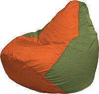 Кресло-мешок Flagman Груша Мега XXXL Г3.1-216 (оранжевый/оливковый)