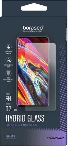 Защитное стекло BoraSCO Для Tecno Pova 2 гибридная 40387