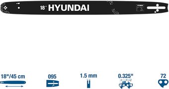 Шина для пилы Hyundai TCN325-72-510B