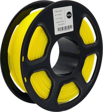 Пластик Mitek PETG (1.75мм, 1кг, желтый прозрачный)