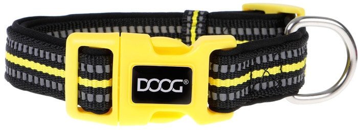 Ошейник Doog Neon Bolt COLBOLT-L (черный/желтый)