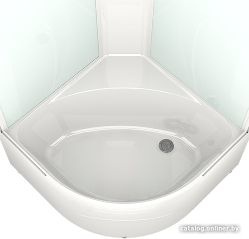 Душевая кабина Domani-Spa Delight 99 High DS01D99HWM10 (белый/сатин-матированное стекло)