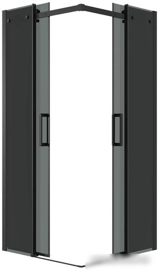 Душевой уголок Grossman Classic 90x90x195 300.K33.04.9090.21.10 (черный матовый/тонированн стекло)